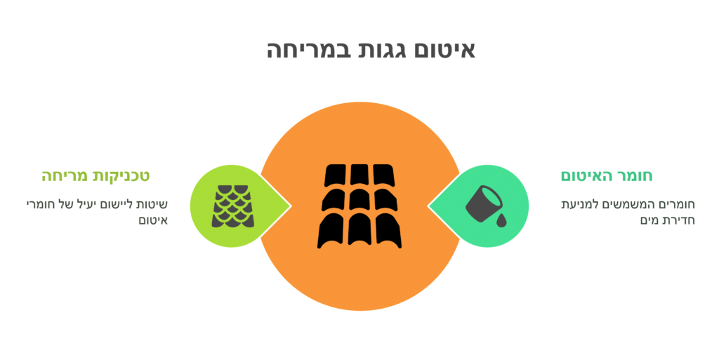 אינפוגרפיה על איטום גגות במריחה